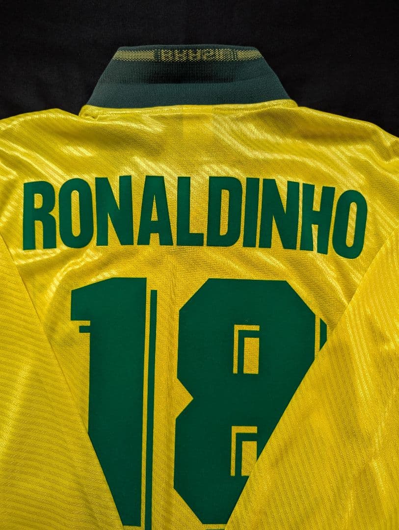 【希少長袖！】ロナウド/ブラジル代表/96年アトランタ五輪/ホームモデル