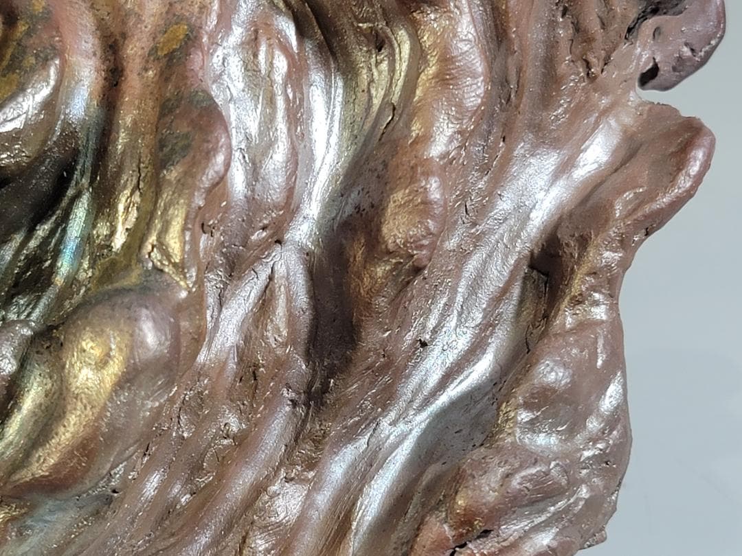 古い備前 雲龍 置物 時代箱 DT405