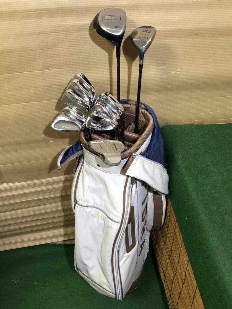 レディース向け「右打ち用」中古ゴルフクラブセットメーカー混成 11本組フルセット