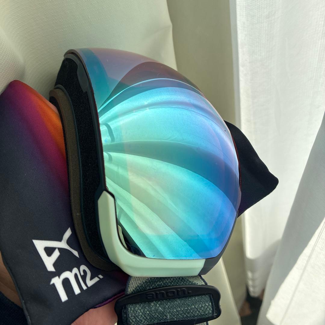 anon M2 ASIAN FITゴーグル ネイビー 迷彩柄