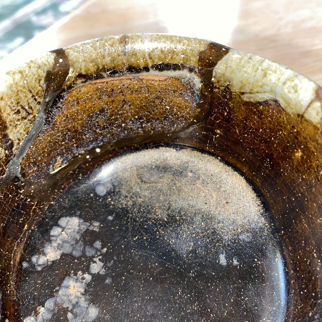 斑唐津　小服茶碗　桃山ー江戸初期　継ぎ有り