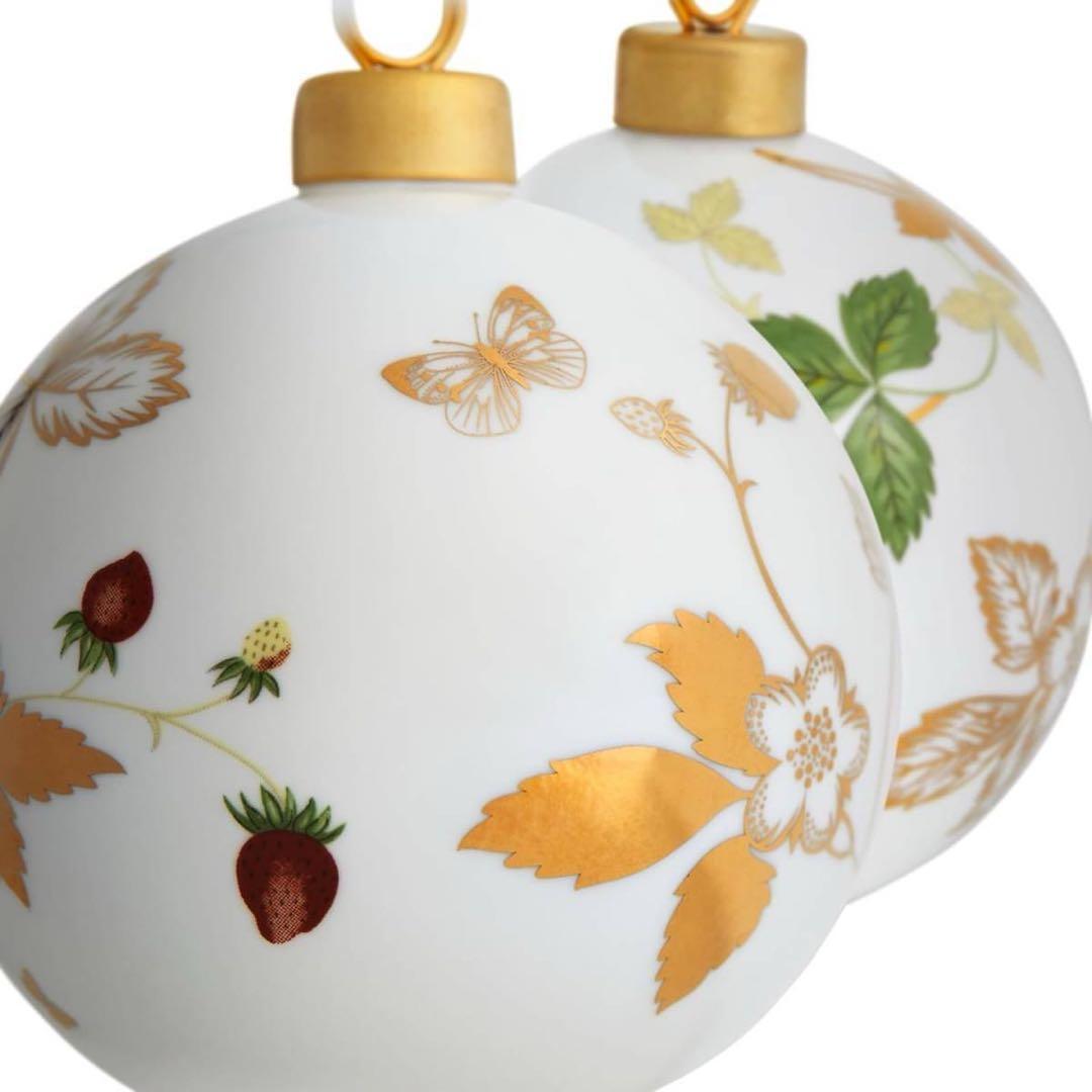 ウェッジウッド　オーナメント　ワイルドストロベリー　2個セット