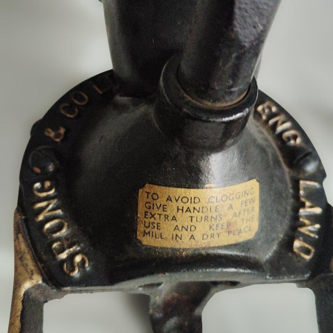 【アンティーク】SPONG コーヒーミル＃イギリスコーヒーミル