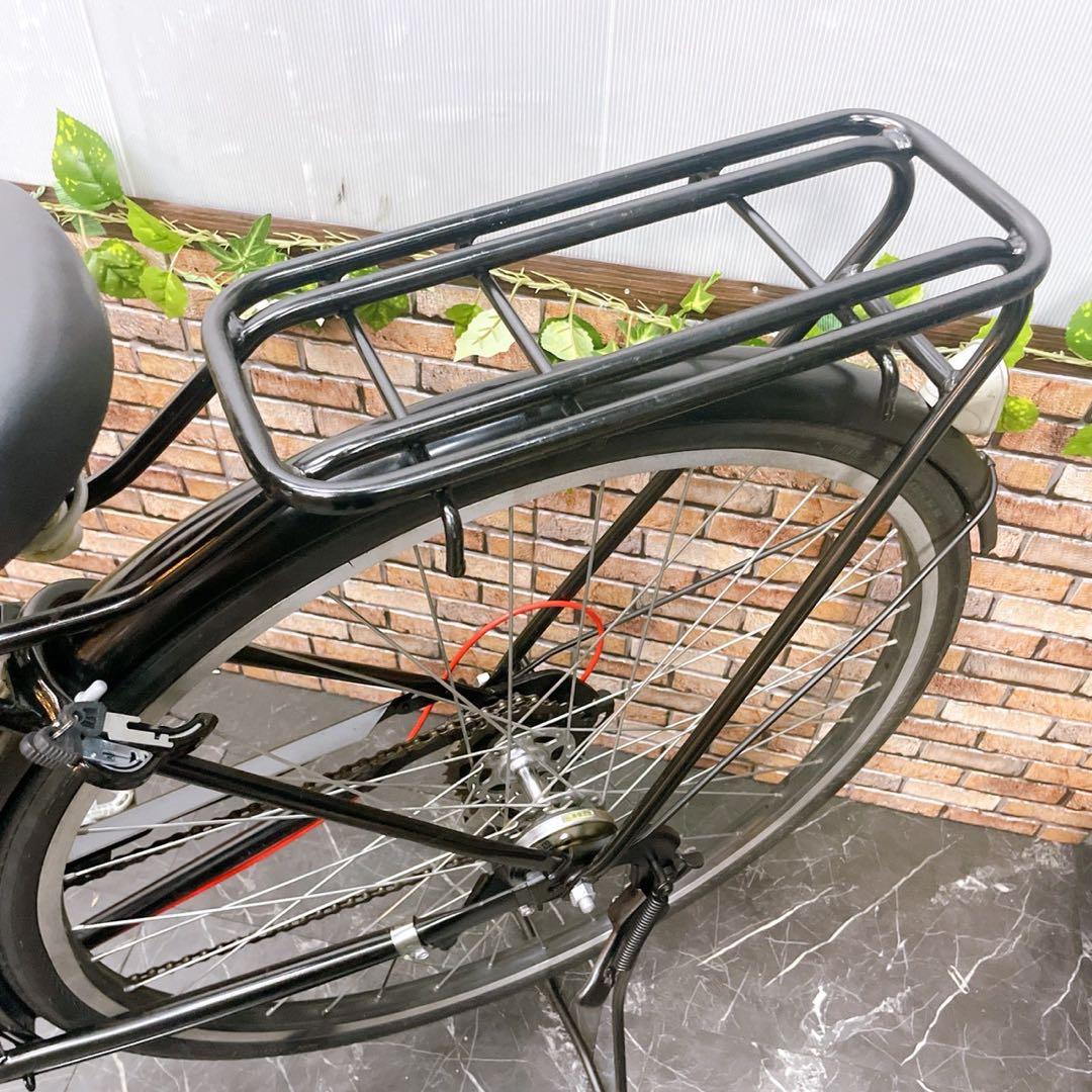 【86】一般車 ママチャリ SUBCREW ブラック 27インチ 外装変速付き