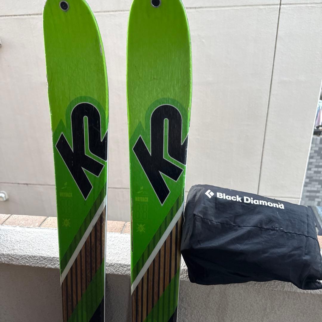 テレマークスキー　k2 WAY BACK88 シール付き