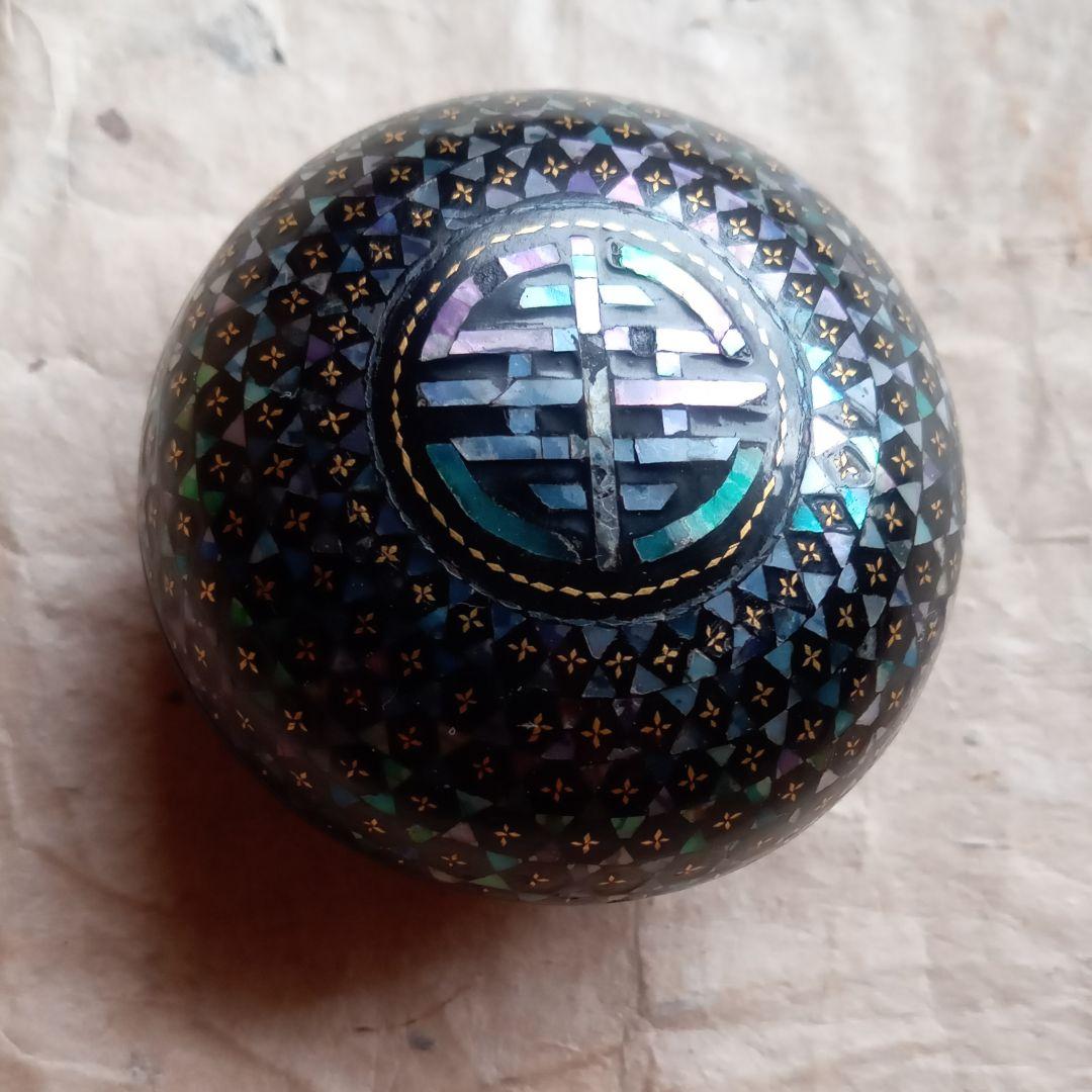 螺鈿　螺鈿香合　香合　李朝　清朝　骨董　茶道具　古美術