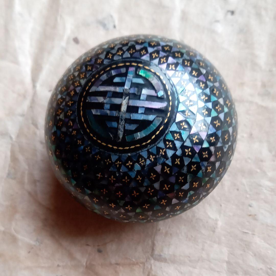 螺鈿　螺鈿香合　香合　李朝　清朝　骨董　茶道具　古美術