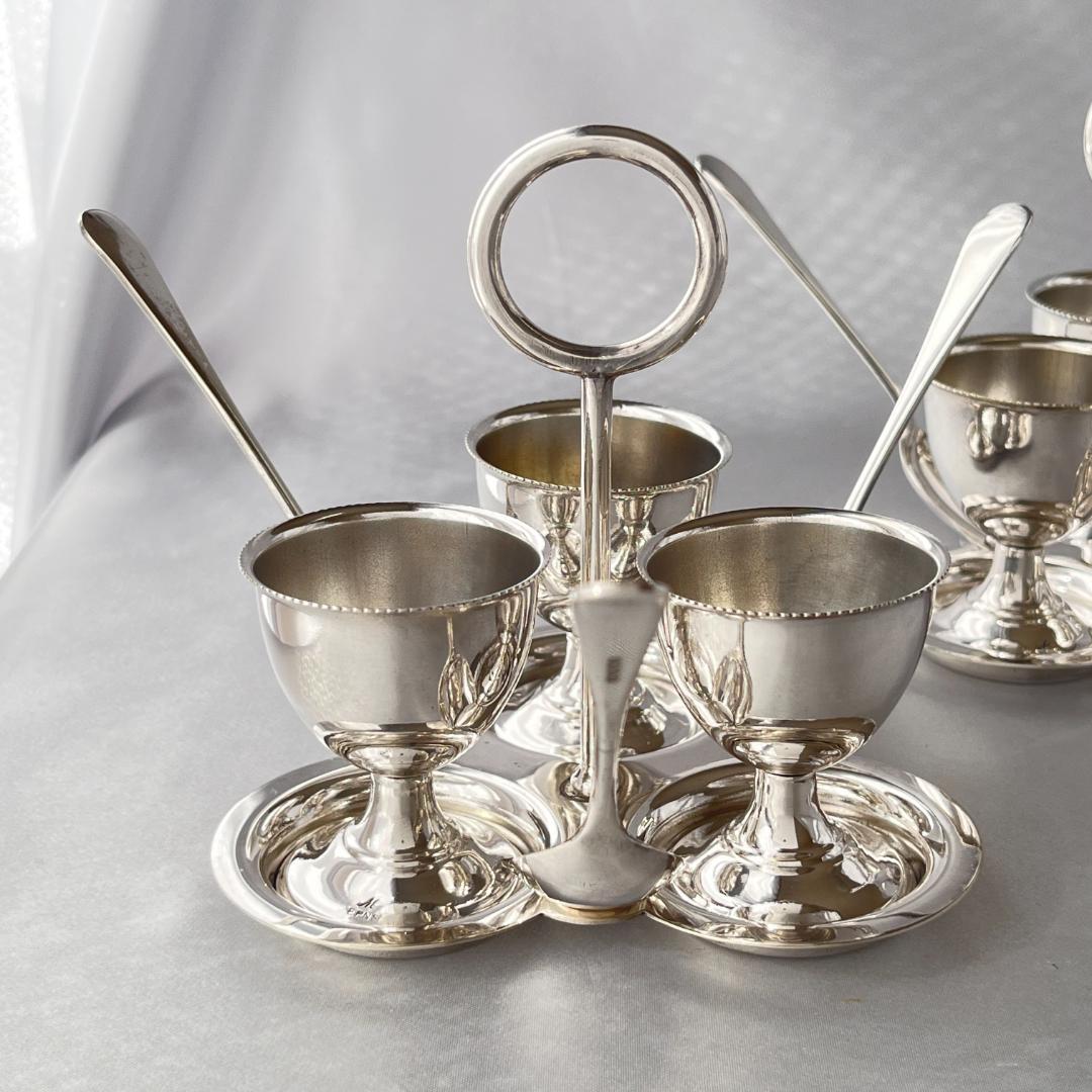 【英国】エッグクルーゼ 2個組 エッグカップ / スタンド / スプーン