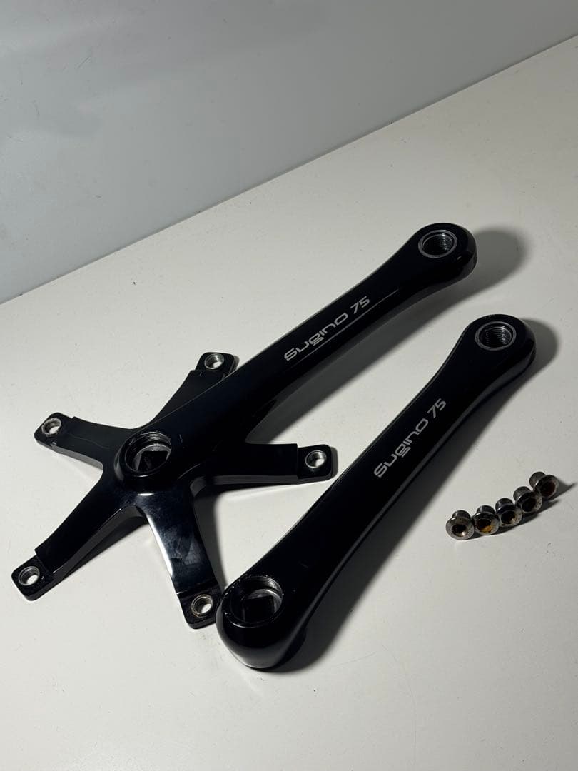 スギノ75 sugino75 クランク ピスト njs bb 黒pcd144