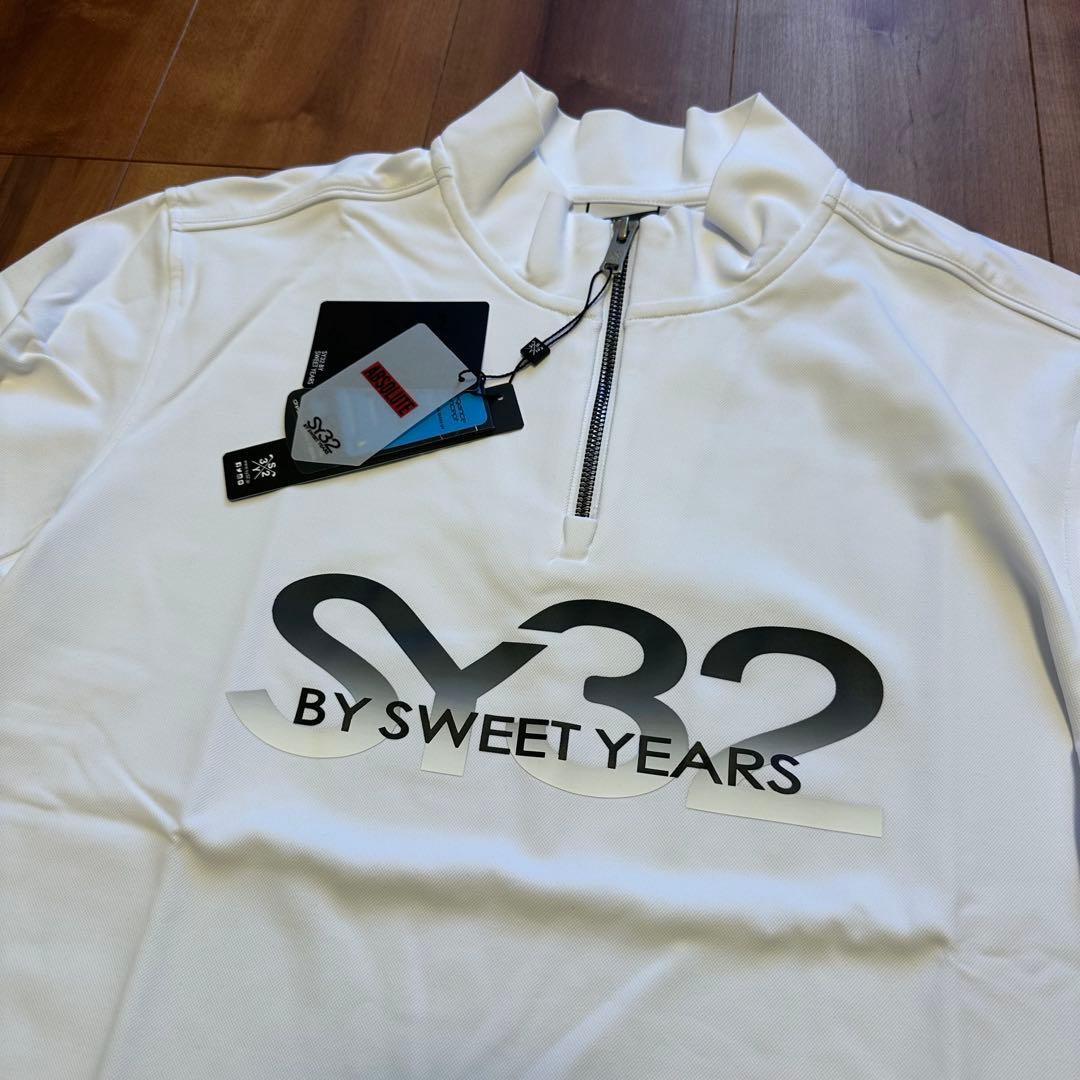 長袖　モックネック　ハーフジップ　メンズ　ゴルフウェア　カットソー　新品　L