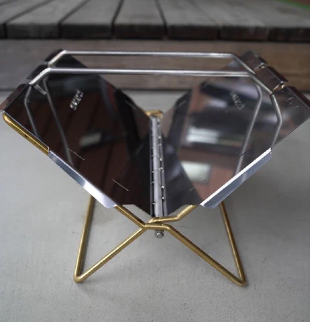 monarch fire base 真鍮×ステンレスのワンタッチ焚き火台