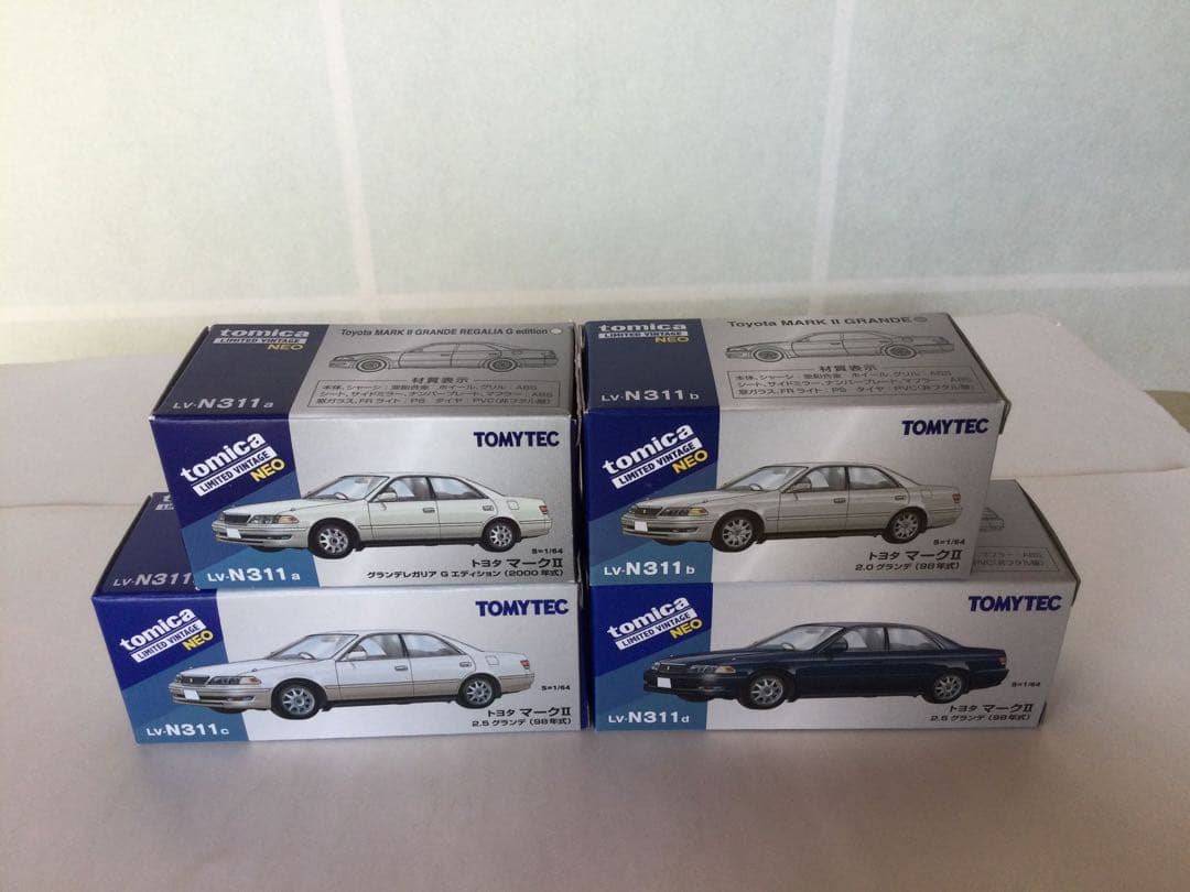 トミカリミテッドヴィンテージ LV-N311a,b,c,d トヨタマークⅡ 4台
