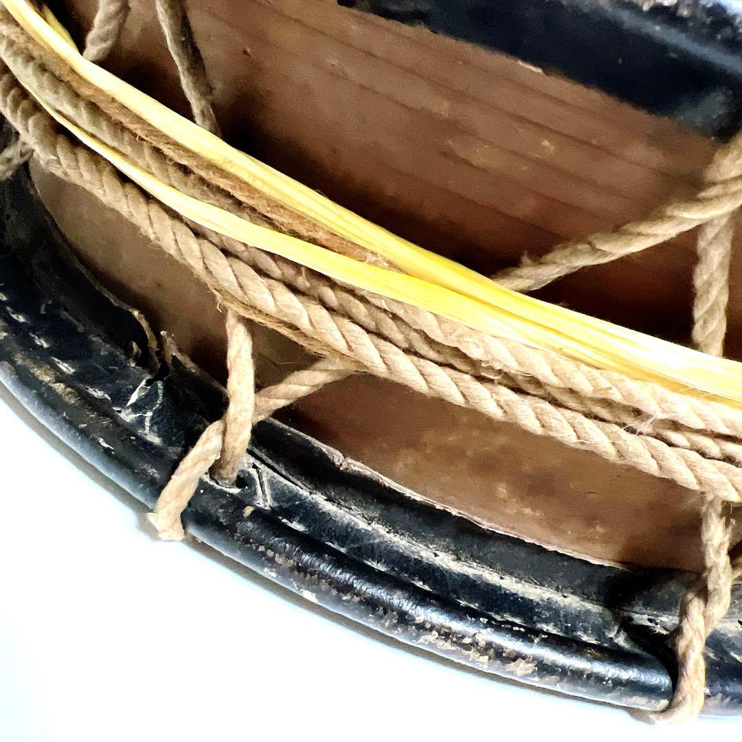 【締め太鼓】　和太鼓 36.8cm×11.2cm 打楽器　和楽器　鼓面良好