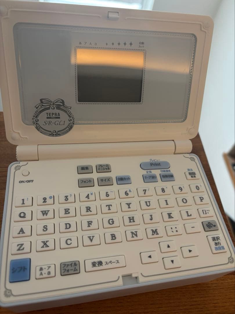 ガーリーテプラPRO SR-GL1 ペールブルー　アダプター　リボンキットセット