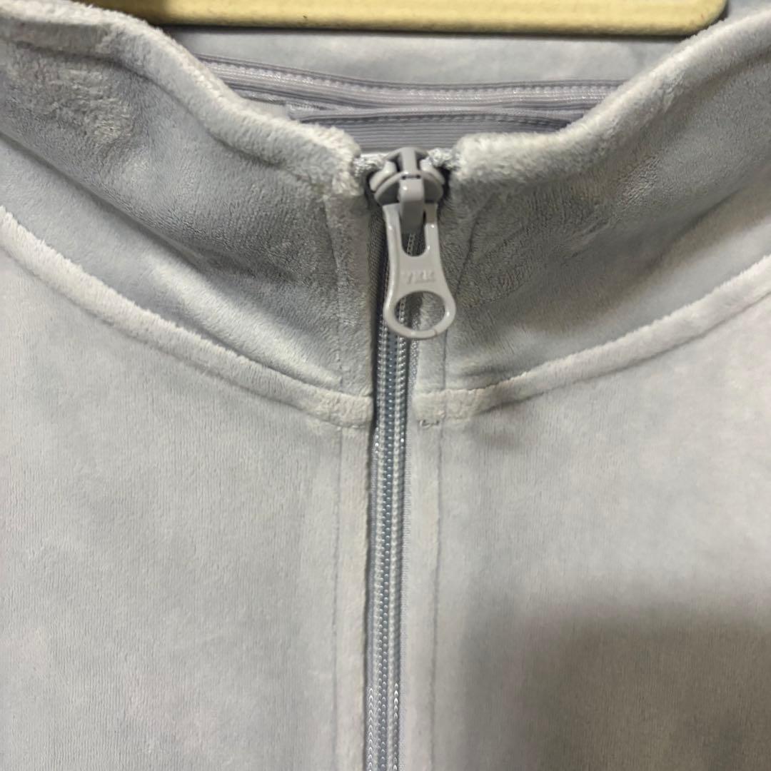 adidas originals ベロア　トラックトップス　ジャージ　グレー