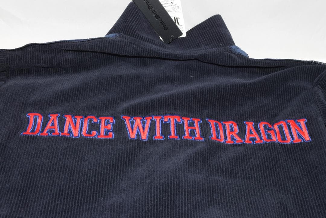 新品☆ダンスウィズドラゴン WOODYコーデュロイ ジャージ☆黒☆XLサイズ