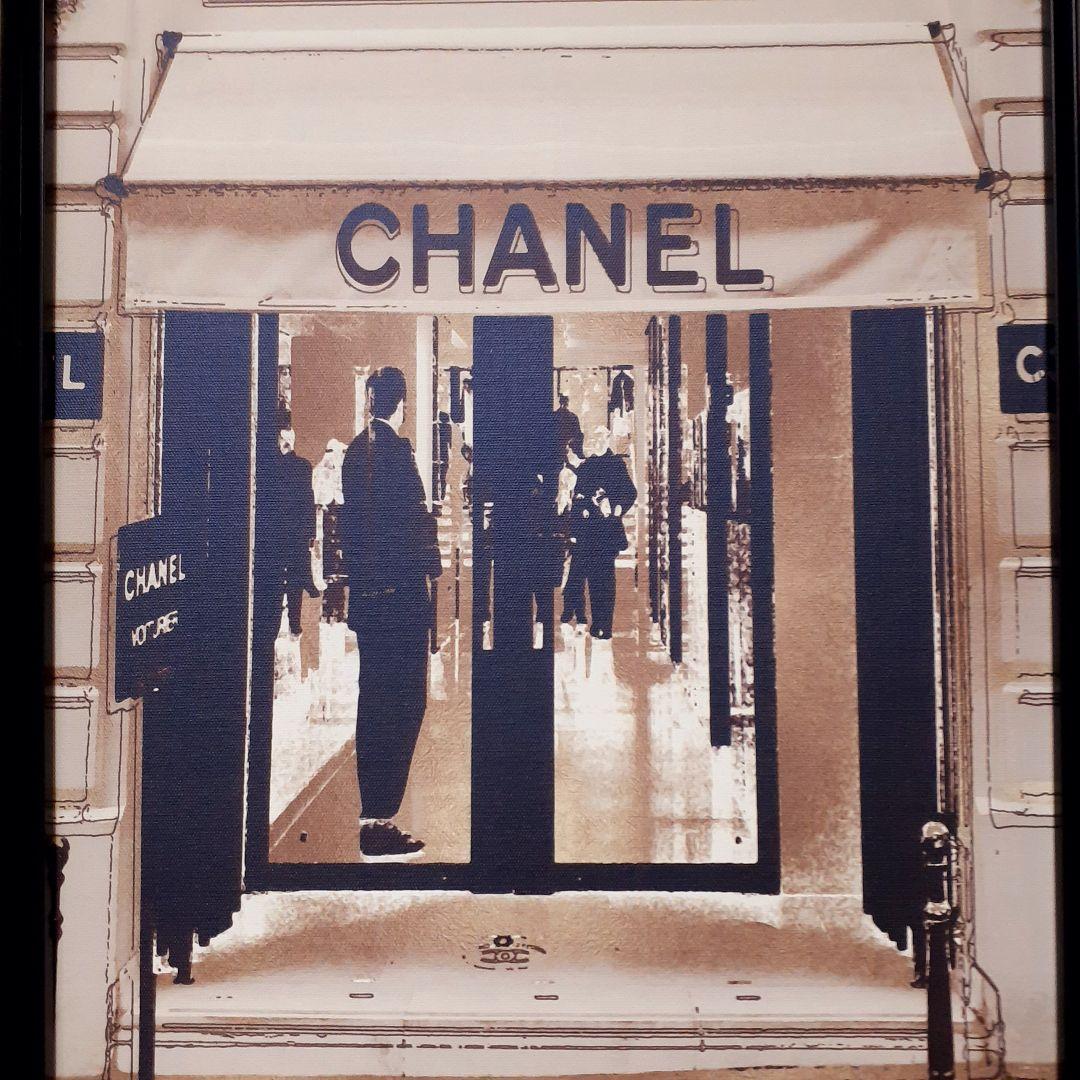 輸入雑貨　オマージュキャンバスアートパネル　『CHANEL』　エントランス