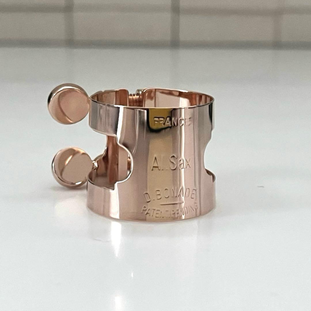 D.BONADE ボナード アルトサックス用リガチャー ピンクゴールド 表締