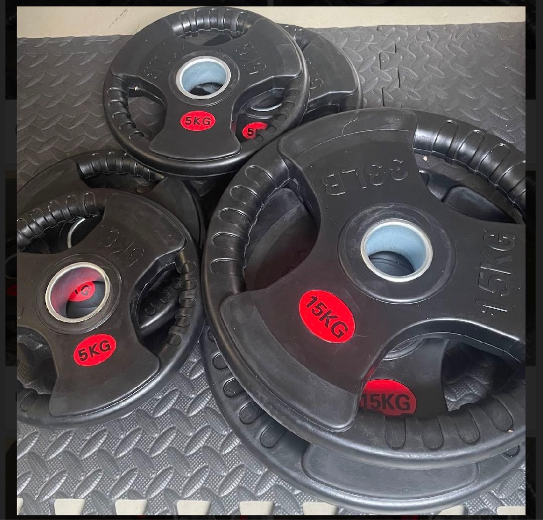 バーベルプレート［15kg×2  5kg×4］