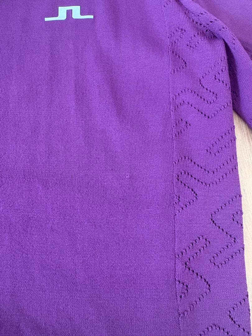 J.LINDEBERG パープル カーディガン Mサイズ