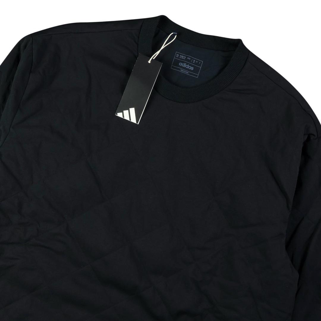 【XL】秋冬 アディダス ゴルフ 保温 中綿キルティング プルオーバージャケット