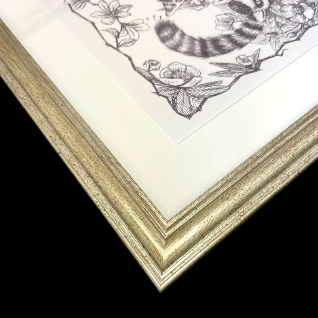 美品　ダヤン　池田あきこ　105/200　額入り　サイン入り　絵画