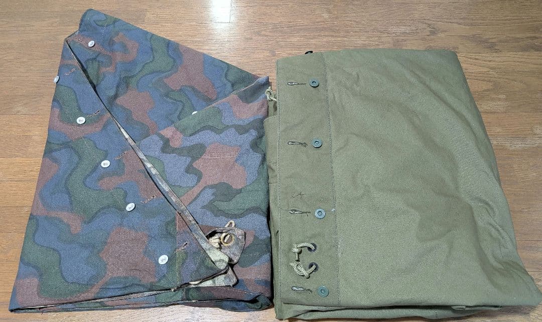 希少 ノルウェー軍幕テント ４枚フルセット カモ2　1/12までの出品