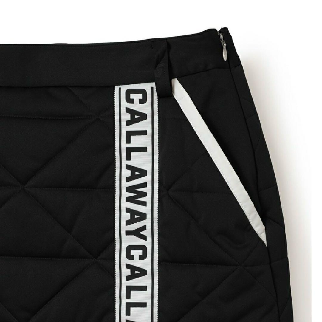 【L★新品未使用】Callaway レディース ゴルフスカート 黒 中綿 防風