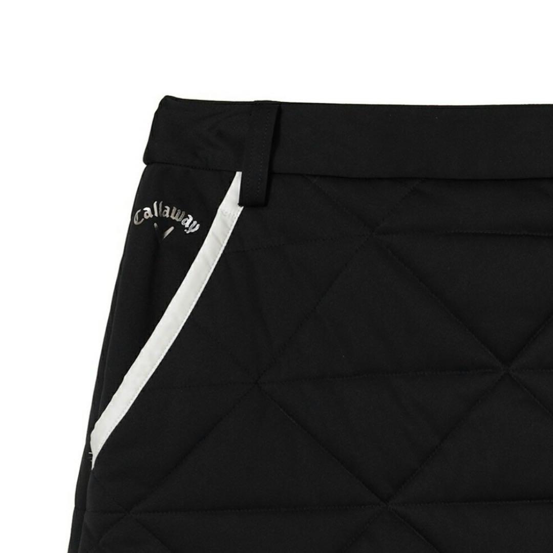 【L★新品未使用】Callaway レディース ゴルフスカート 黒 中綿 防風