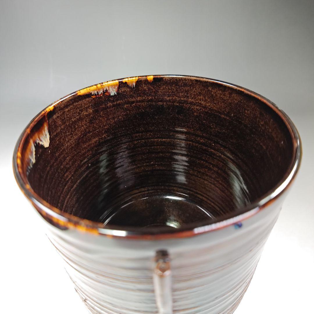 イ606 水指『桶谷定一作』『高取手　水指　共箱』茶道具