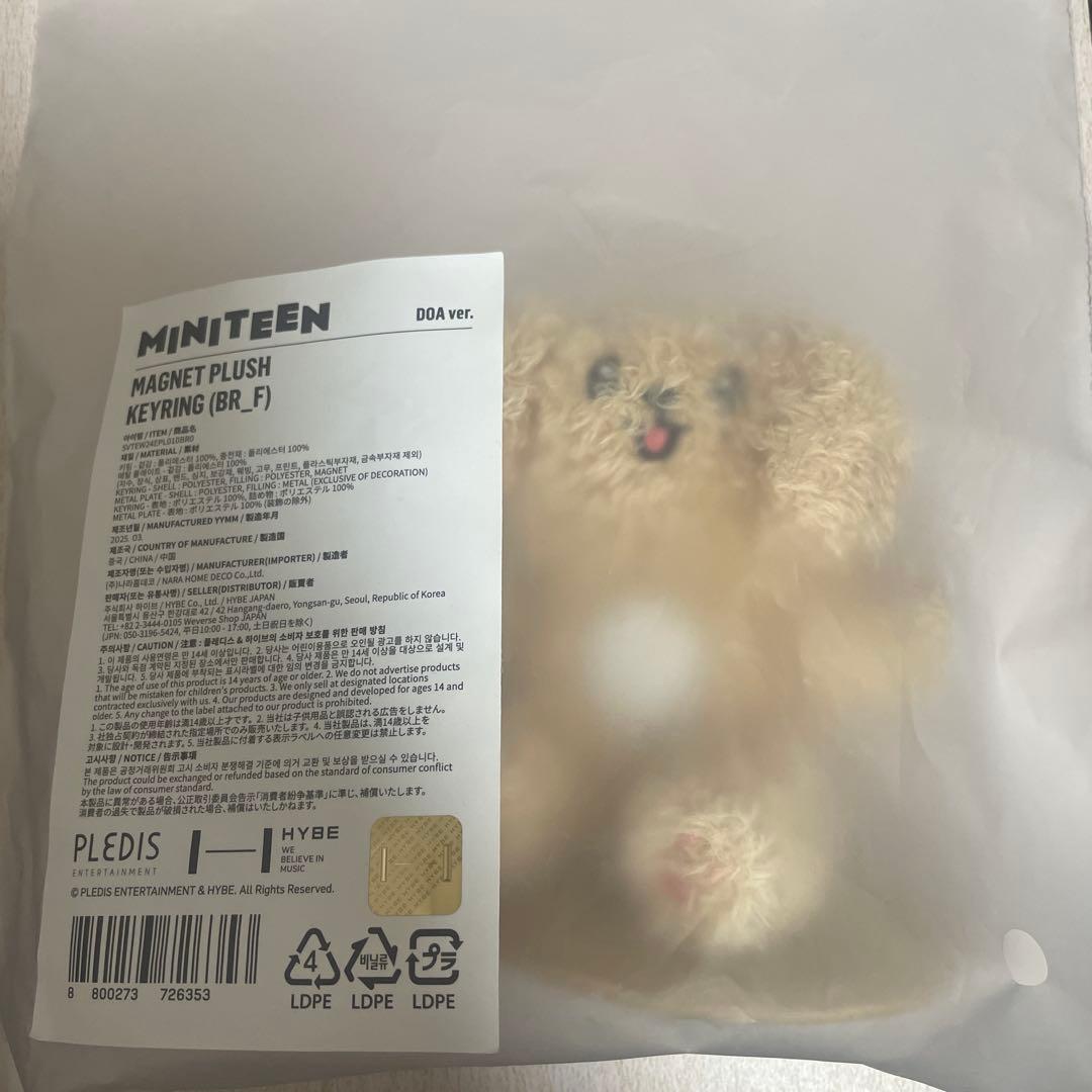 MINITEEN　MAGNET PLUSH KEYRING　DOA　ドギョム