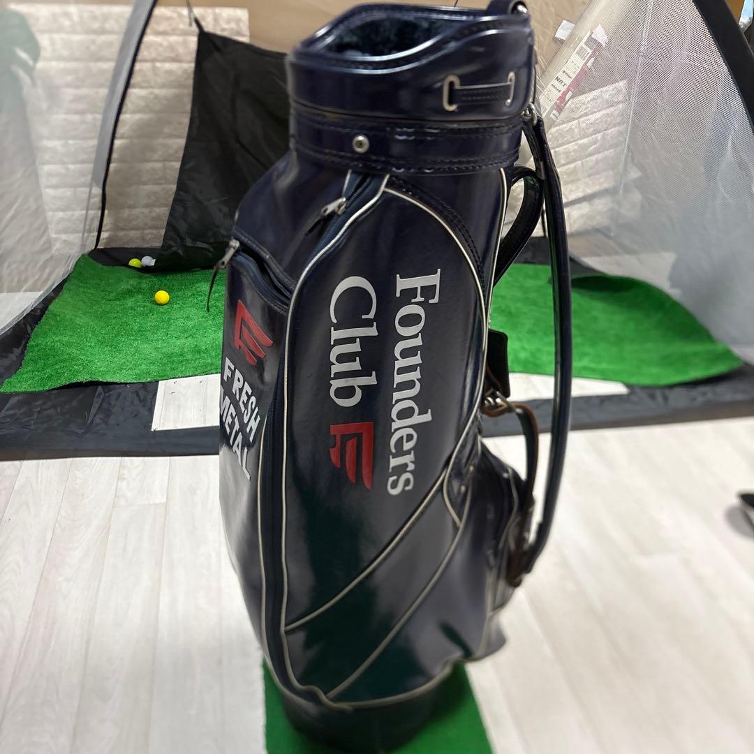 BURTON製　Founders Club ゴルフバッグ ネイビー　レトロ