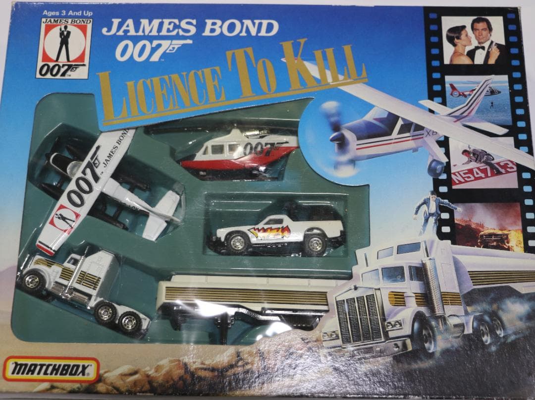 貴重マッチボクス社製００７消されたライセンス　コレクションマイクロマシーン