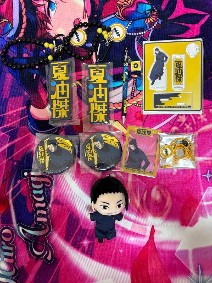ユニバ USJ 呪術廻戦 夏油傑 セット 缶バッジ ぬいぐるみ