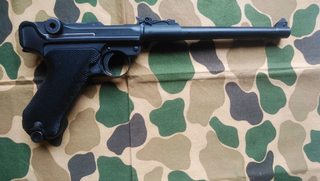 ガスガンタナカルガーp08、8インチヘビーウェイトモデル、対象18歳以上。