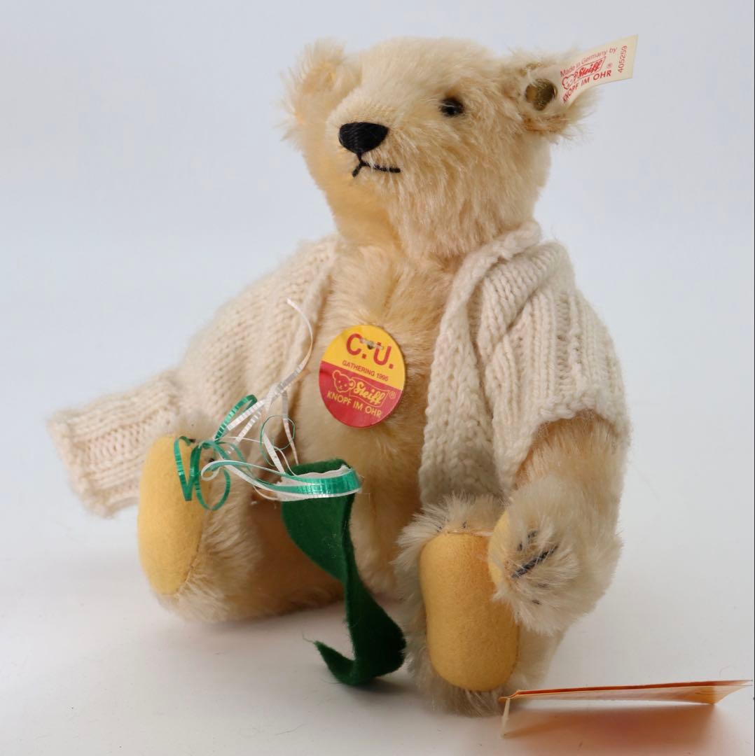 コレクション Steiff C.U. gathering bear with flag1995