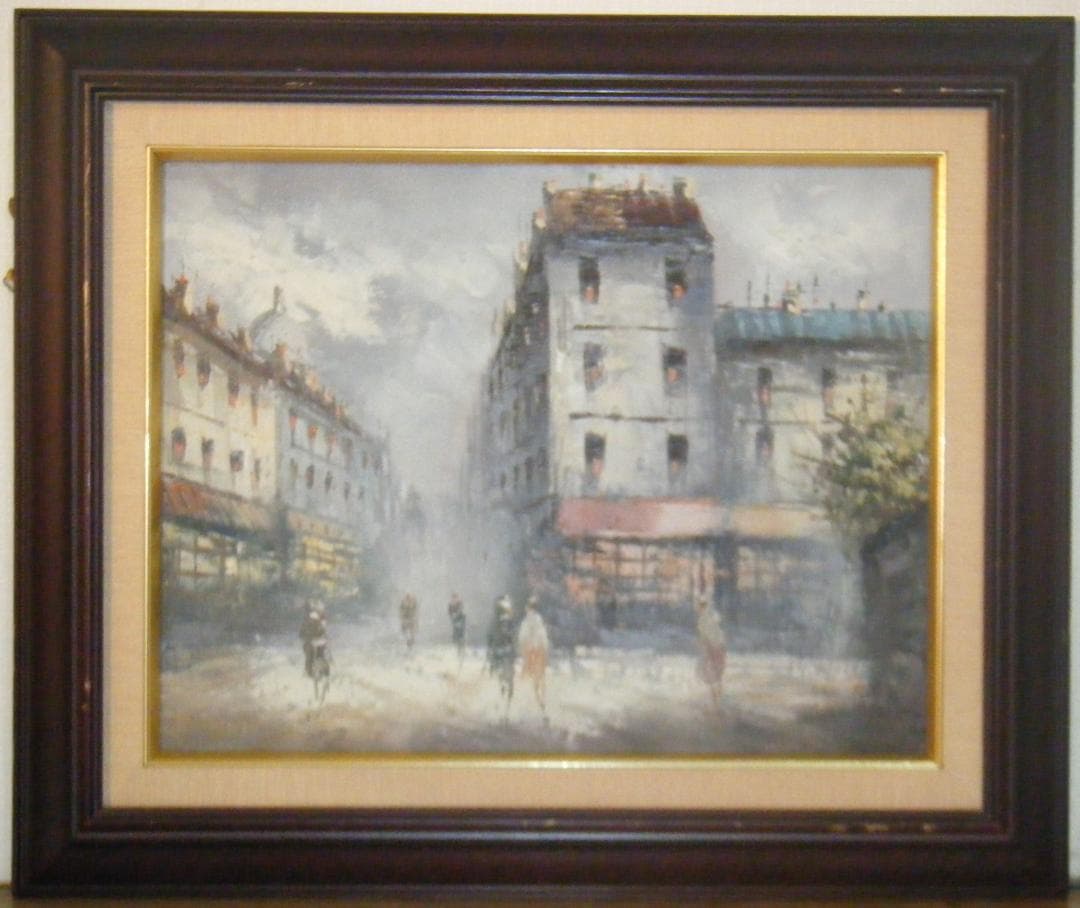 絵画　作者不詳　サイン有　油彩6号　風景画　J193