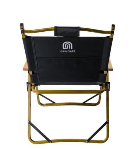 グリンゲート GRINGATE アウトドアチェア 黒 折りたたみ式　ブラック３脚
