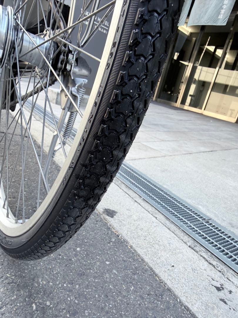 大阪府　ヤマハ　電動アシスト自転車 ブラウン 前バスケット付き