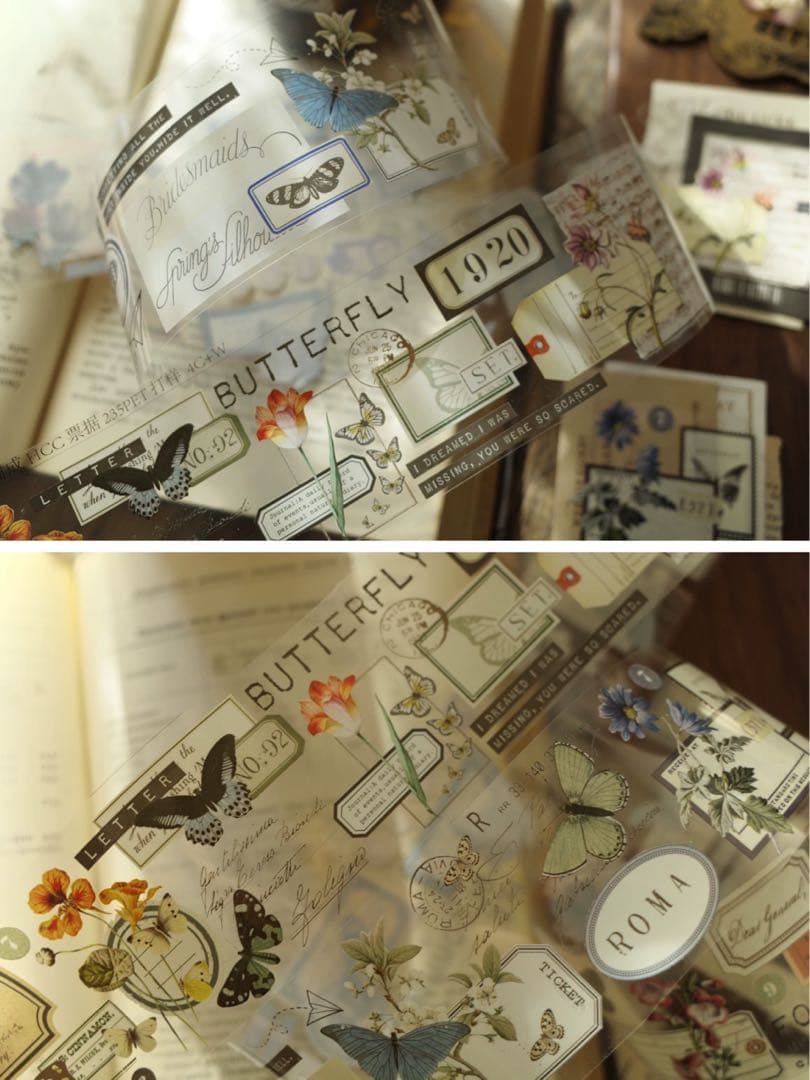 壹洱原创《票据》海外マスキングテープ　マステ 【1565】