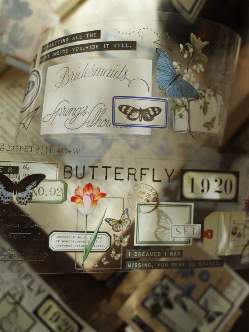 壹洱原创《票据》海外マスキングテープ　マステ 【1565】