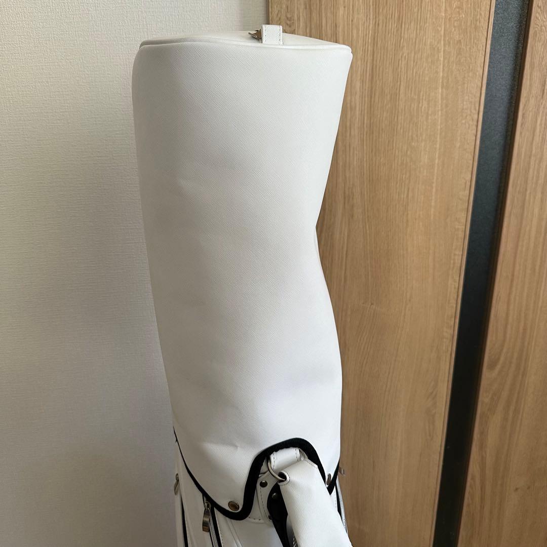 美品 千葉カントリークラブ キャディバッグ 8.5型 ホワイト