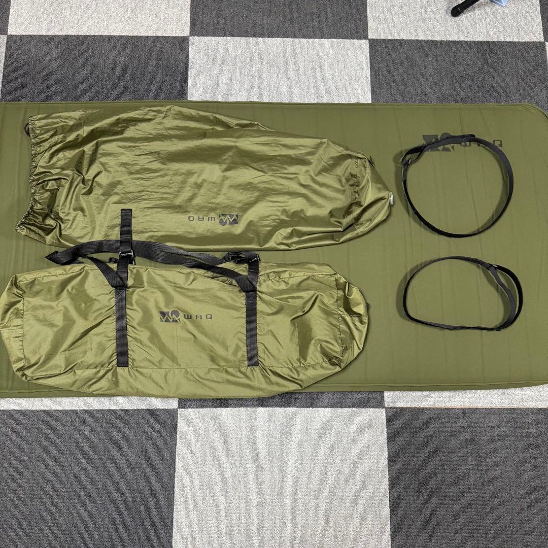 【美品】WAQ RELAXING CAMPMAT インフレーターマット 10cm