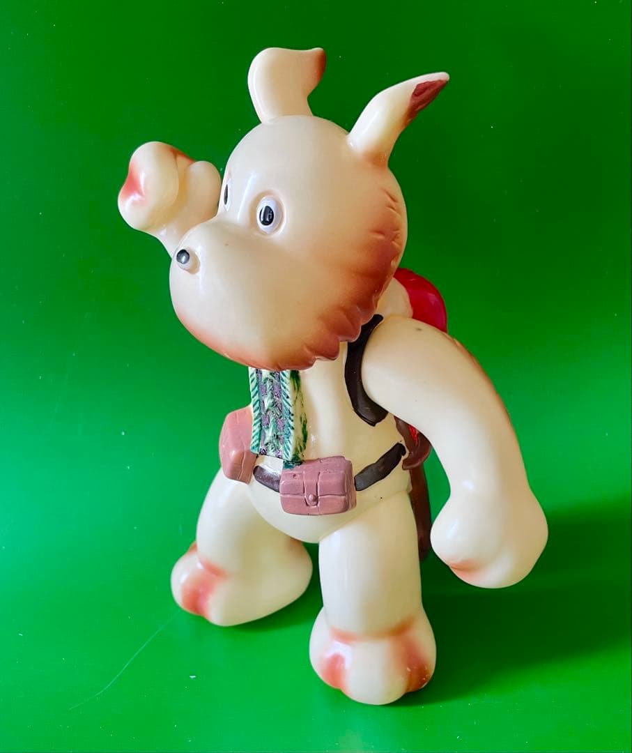 【珍品】当時物　マルザン　のらくろモール中隊長ソフビ　1969年　田川水泡