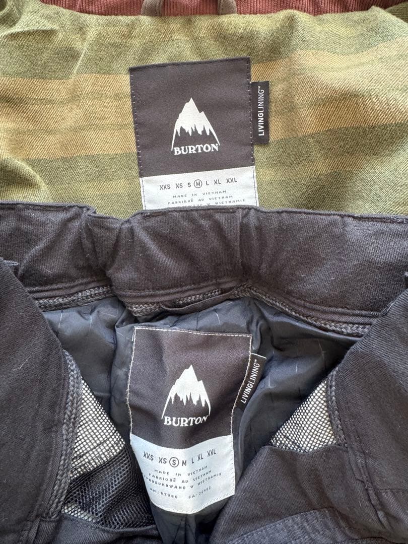 【Burton】スノーボードウェア 上下セット メンズM/S 2回着用