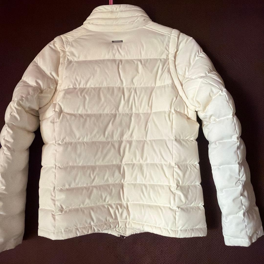 ホワイト キルティングジャケット レディース