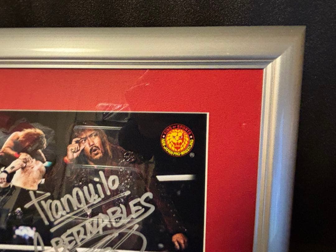 新日本プロレス 内藤哲也 直筆サイン入りフォトフレームIWGP世界ヘビー級王座