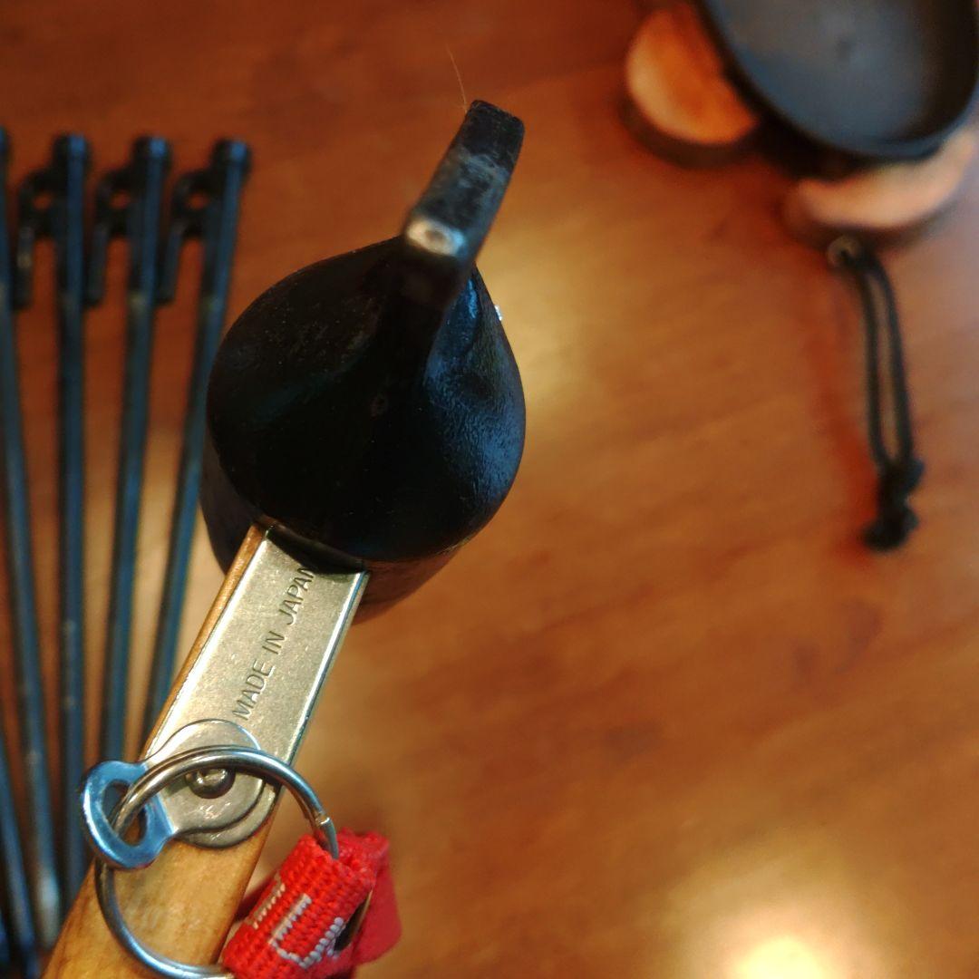 スノーピーク　ソリステ30×10本、ペグハンマー、ペグハンマーケースセット