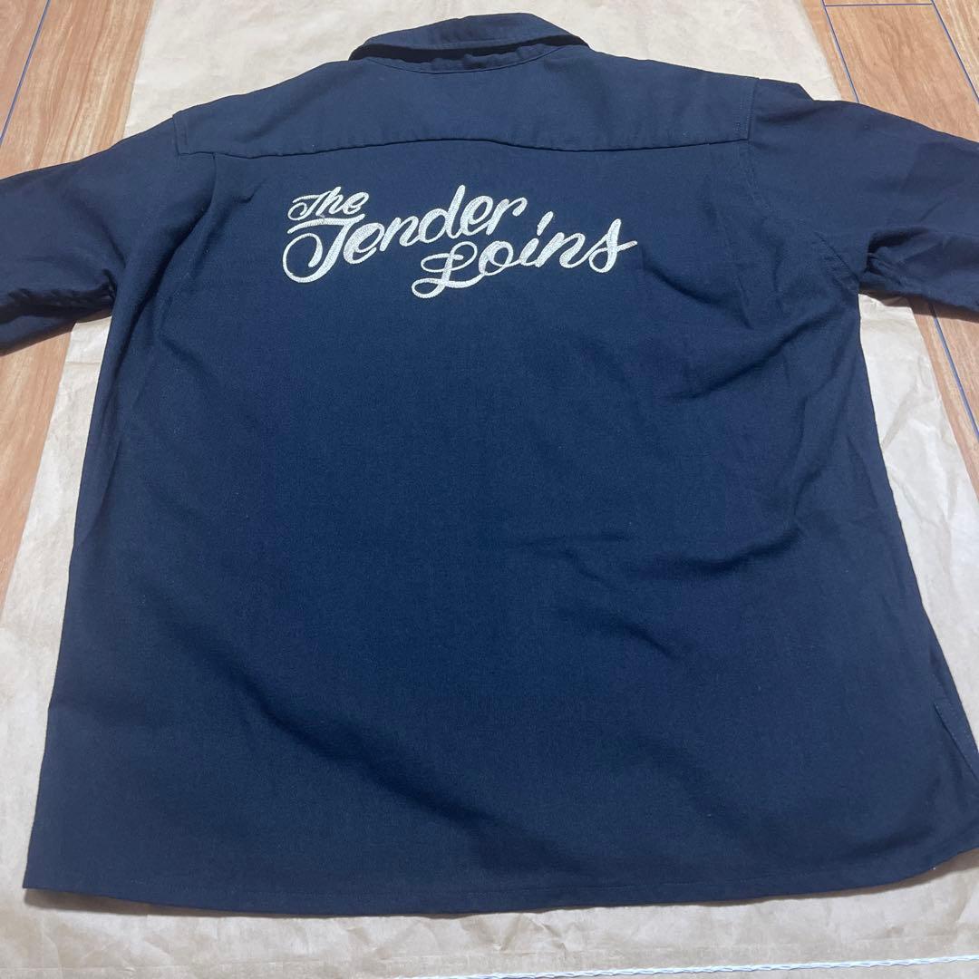 テンダーロイン　ボーリングシャツ　刺繍ロゴ　半袖シャツ