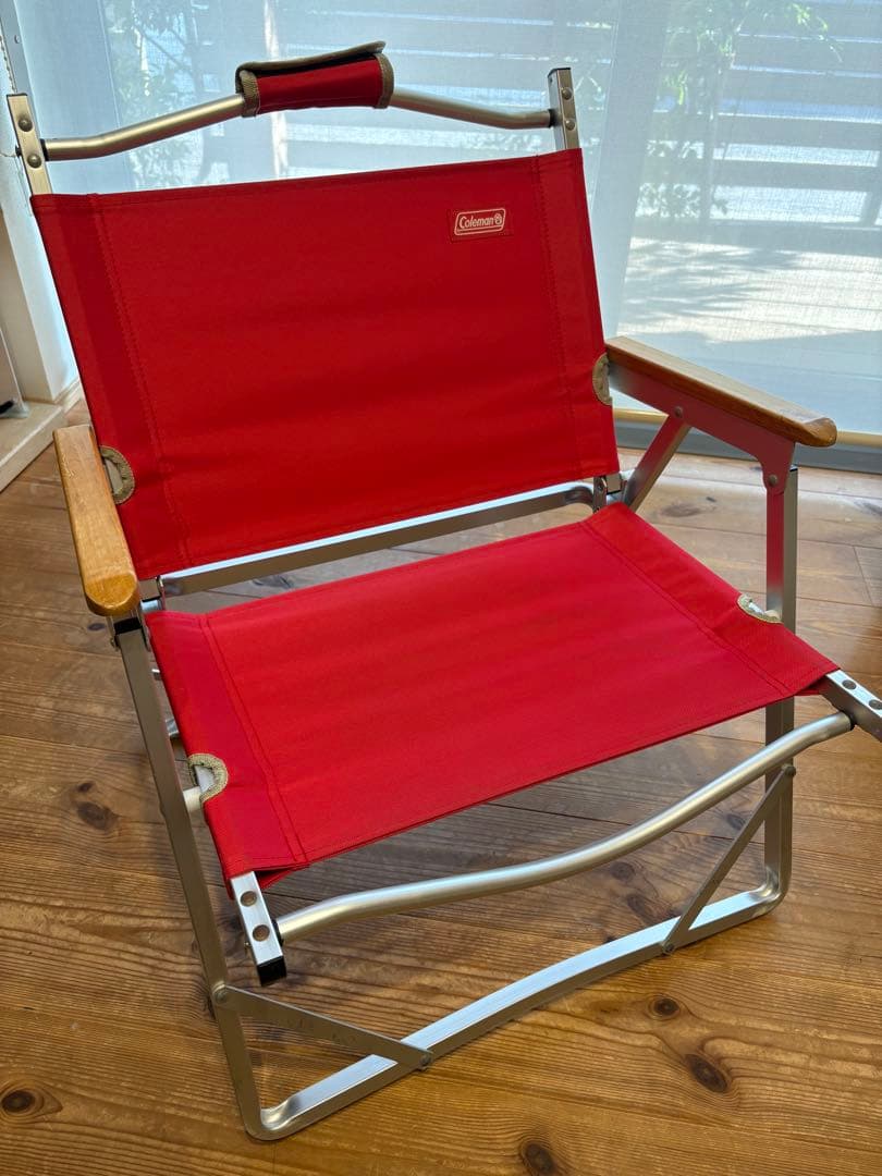 mer50　コールマン　フォールディングチェア　レッド 4台セット